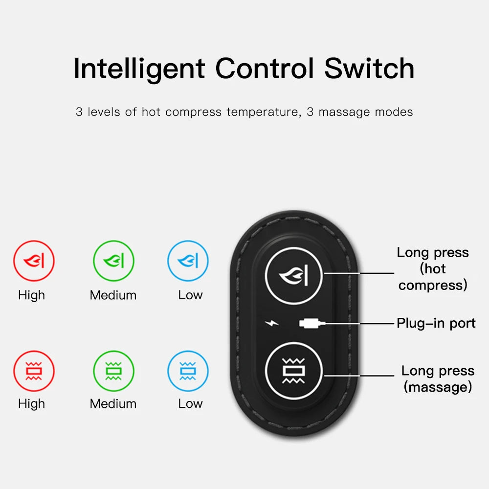 Snooza™ NeckWave™ Heated Massage Pillow -
Vibration Therapy | Deep Relaxation | Ergonomic Sleep Support