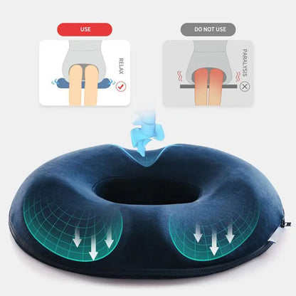 Snooza™ ReliefSeat – Medical Memory Foam Cushion for Pain-Free Sitting