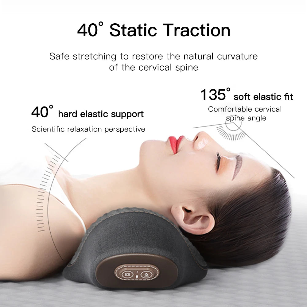 Snooza™ NeckWave™ Heated Massage Pillow -
Vibration Therapy | Deep Relaxation | Ergonomic Sleep Support
