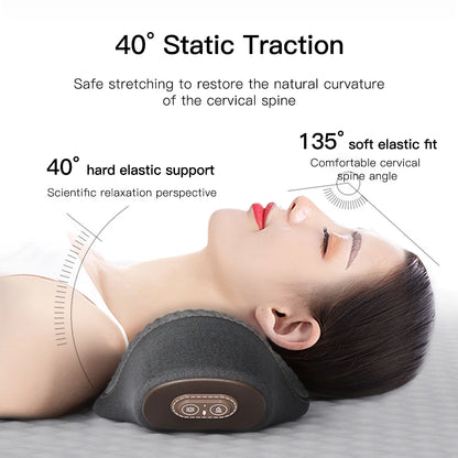 Snooza™ NeckWave™ Heated Massage Pillow -
Vibration Therapy | Deep Relaxation | Ergonomic Sleep Support