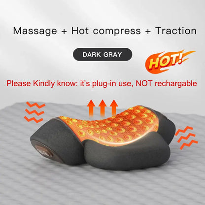 Snooza™ NeckWave™ Heated Massage Pillow -
Vibration Therapy | Deep Relaxation | Ergonomic Sleep Support