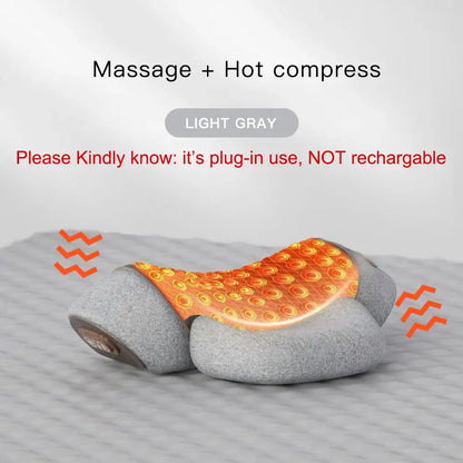 Snooza™ NeckWave™ Heated Massage Pillow -
Vibration Therapy | Deep Relaxation | Ergonomic Sleep Support