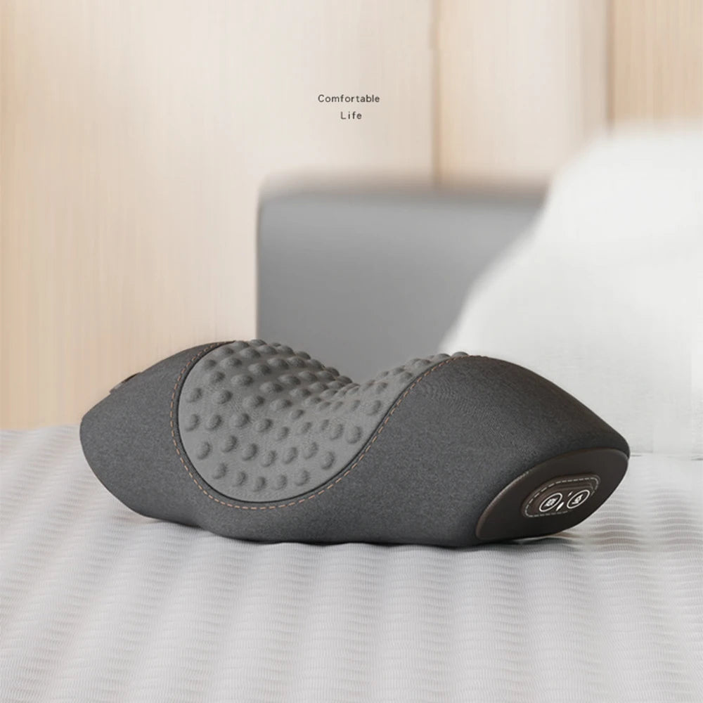 Snooza™ NeckWave™ Heated Massage Pillow -
Vibration Therapy | Deep Relaxation | Ergonomic Sleep Support