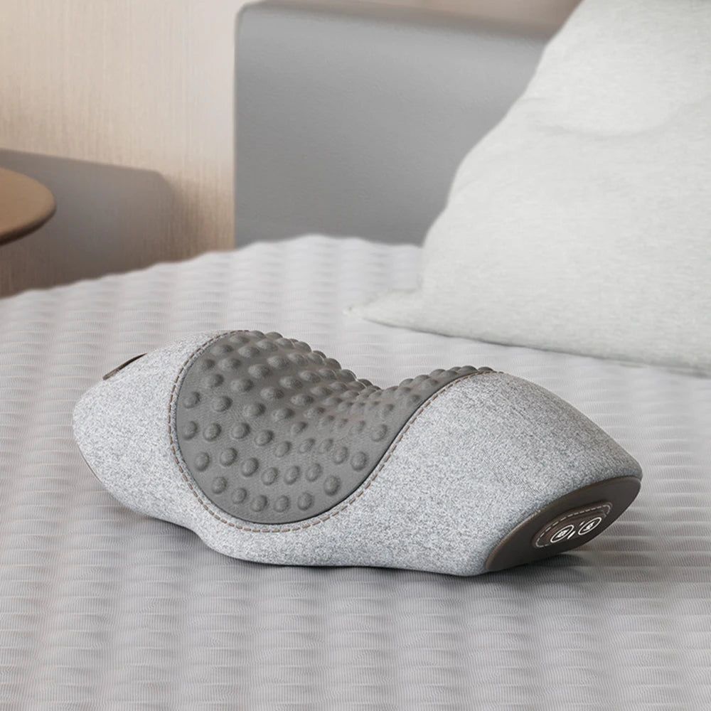 Snooza™ NeckWave™ Heated Massage Pillow -
Vibration Therapy | Deep Relaxation | Ergonomic Sleep Support